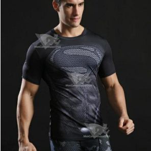 Superman Reign Of Superman Short Sleeve Compression Rashguard