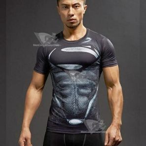 Superman Son Of Superman Compression Short Sleeve Rashguard