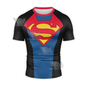 Superman The Eradicator Short Sleeve Compression Shirt