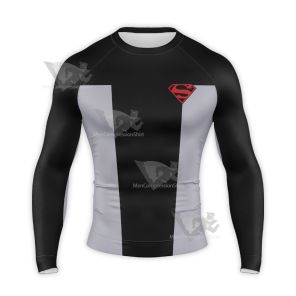 Superman World Of New Krypton Clothing Long Sleeve Compression Shirt