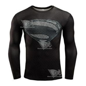 Superman World Of New Superman Long Sleeve Compression Rashguard