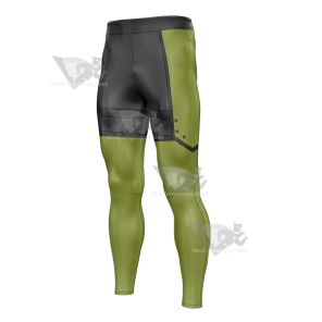 Sword Art Online Asada Shino Green Mens Compression Legging