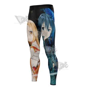 Sword Art Online Blue Mens Compression Legging