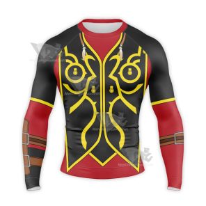 Tales Of Zestiria Sorey Red Black Long Sleeve Compression Shirt