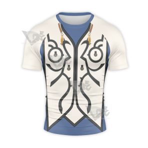 Tales Of Zestiria Sorey White Clothing Short Sleeve Compression Shirt