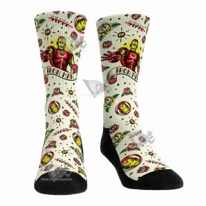 Tattoo Iron Man Men Tight Socks