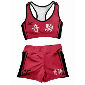 Team Nekoma Women Compression Active Wear Set