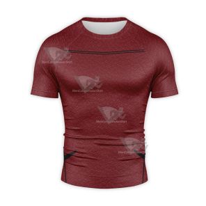 Tekken 7 Hwoarang Red Coat Short Sleeve Compression Shirt