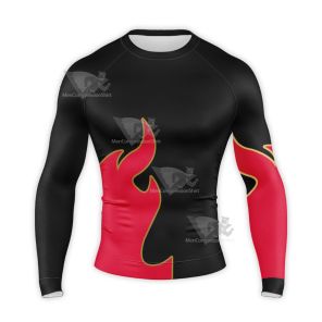 Tekken Kazama Jin Red Long Sleeve Compression Shirt