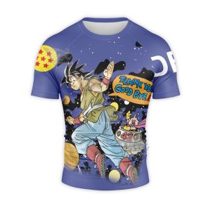 Thank You Goodbye Dragon Ball Universe Short Sleeve Compression Shirt