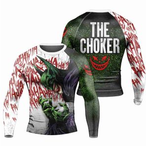 The Choker Horror Halloween Mens Long Sleeve Rash Guard