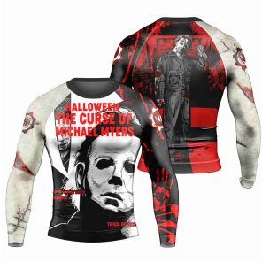 The Curse Of Michael Myers Mens Long Sleeve Rash Guard