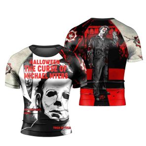 The Curse Of Michael Myers Mens Short Sleeve Rash Guard