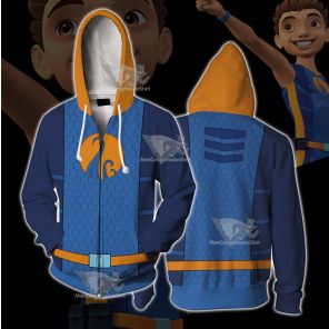 The Deep Antaeus Blue Cosplay Zip Up Hoodie