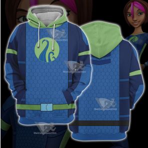 The Deep Fontaine Nekton Green Cosplay Hoodie