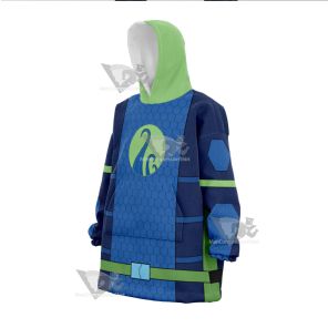 The Deep Fontaine Nekton Green Cosplay Snug Oversized Blanket Hoodie