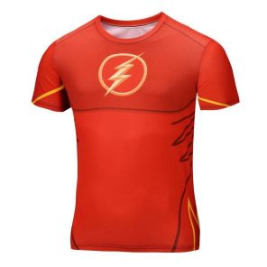 The Flash Animated Short Sleeve Compression Rash Guard