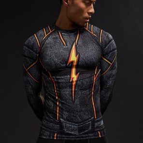 The Flash Dark Compression Long Sleeve Rashguard