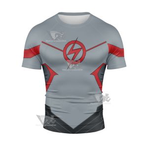 The Flash Wallace R West Burst Short Sleeve Compression Shirt