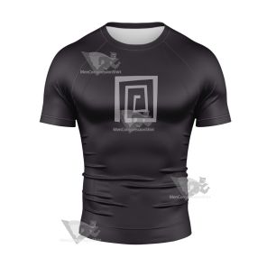 The Hollow Adam Black Cosplay Short Sleeve Compression Shirt