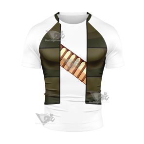 The King Of Fighters Kof Clark Still Short Sleeve Compression Shirt