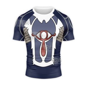 The Legend Of Zelda Sheik Eye Short Sleeve Compression Shirt