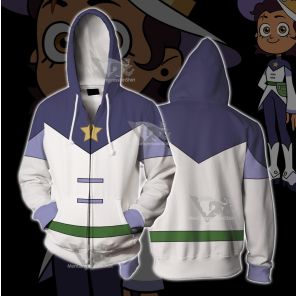 The Owl House Luz Noceda Star Cosplay Zip Up Hoodie