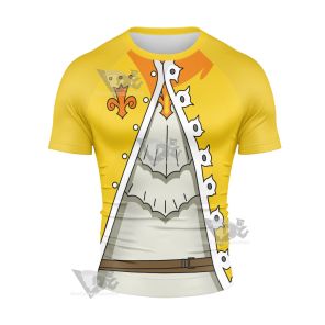 The Seven Deadly Sins Tristan Liones Yellow Short Sleeve Compression Shirt