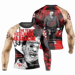 The Texas Halloween Mens Long Sleeve Rash Guard