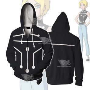 The Zeta Project Rosalie Rowan Black Cosplay Zip Up Hoodie