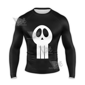 This World Cant Tear Me Down Black Skull Long Sleeve Compression Shirt