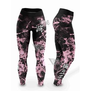 Tie Dye Nezuko Women Compression Leggings