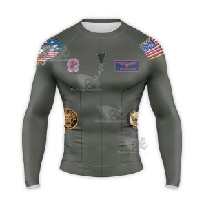 Top Gun Pete Mitchell Long Sleeve Compression Shirt