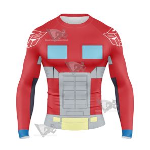 Transformers Optimus Prime G1 Long Sleeve Compression Shirt