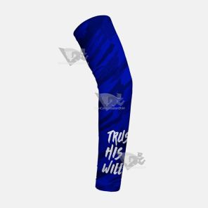 Trust His Will Blue Kids Arm Sleeve