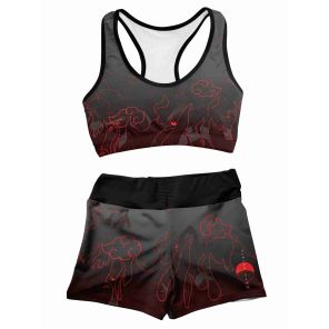 Uchiha Emblem Women Compression Active Wear Set