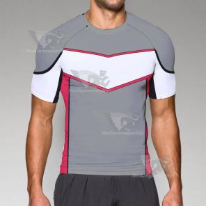 Ultraman Dyna Guts Grey Uniform Short Sleeve Compression Shirt