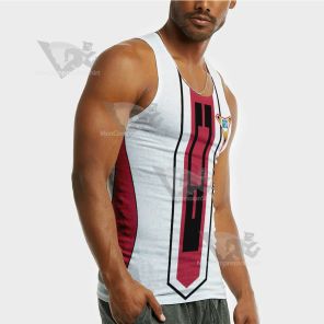 Ultraman Tiga Guts White Uniform Sleeveless Compression Shirt