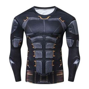 Unique Wayne Long Sleeve Compression Shirt For Men