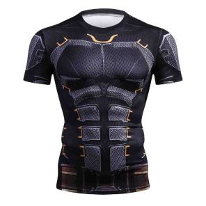 Unique Wayne Short Sleeve Compression Shirt For Men