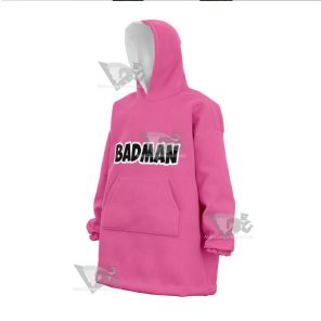 Vegeta Badman Pink Dragon Ball Z Snug Blanket Hoodie