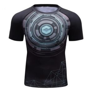 Warrior Compression Geometric Elite Short Sleeve Rashguard