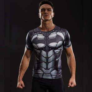 Wayne Short Sleeve Man Compression Shirt For Men