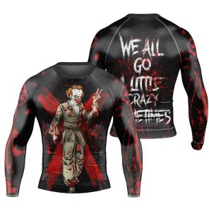 We All Go A Little Crazy Sometimes Mens Long Sleeve Rash Guard