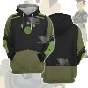 Wild Kratts Chris Green Cosplay Hoodie