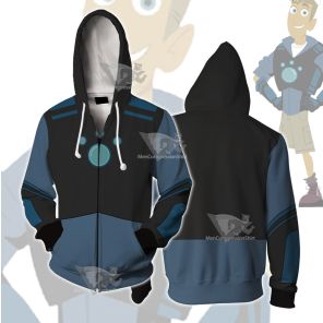 Wild Kratts Martin Blue Cosplay Zip Up Hoodie