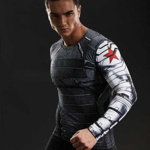 Winter Soldier Gym Compression Shirt For Men