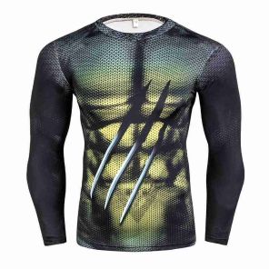 Wolverine Long Sleeve Compression Shirt For Men