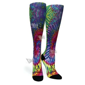 Women Compression Socks Digital-Tie-Dye