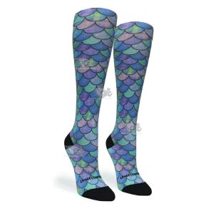 Women Compression Socks Mermaid Teal